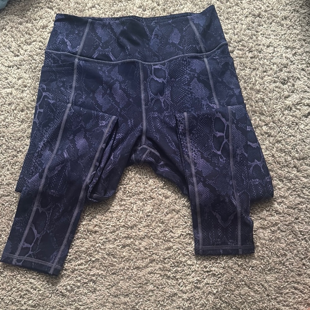 Women's Blue Patterned Shorts